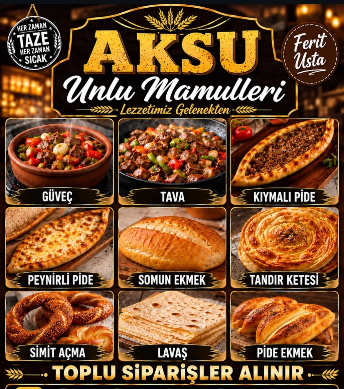 Kocasinan Pide Çeşitleri Satış İşleri